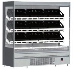 R290 abrem Front Open Display Fridge Open Front Refrigerated Display Case
