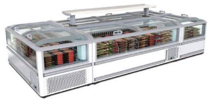 Congelador da ilha do supermercado refrigerar de ar ultra-grande área de exposição 600L-1150L