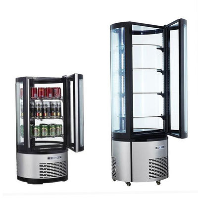 Bancada que gerencie o refrigerador de vidro comercial refrigerado da porta da vitrina 100L do bolo