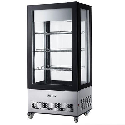 400L exposição refrigerando ventilada do gelado do congelador quatro lado ereto comercial