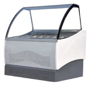 Armário de exposição R404a de refrigeração ar do gelado MC16 Gelato R290