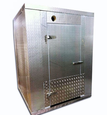 Caminhada de alumínio gravada estuque do restaurante na sala fria do refrigerador para o serviço de alimentação