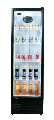 O refrigerador de vidro ereto da porta da única bebida da porta sem dossel ventilou refrigerar
