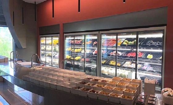 Portas de vidro do refrigerador comercial ereto do supermercado 4/5 de tipo remoto da porta