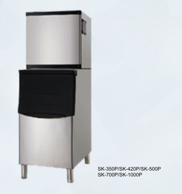 Tipo modular máquina de Sk-350p de gelo do cubo nenhuma sobremesa comercial pequena de limpeza de desmontada