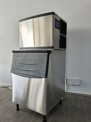 455kg CE semi Crystal Cube Ice Maker Commercial na loja do Sashimi do marisco do chá do leite da barra