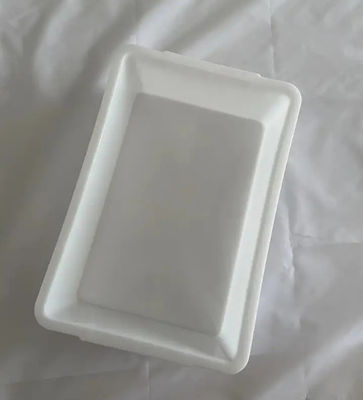 Bacia de borracha de plástico branco espessado Bacia de tartaruga Caixa de bacia de plástico quadrado