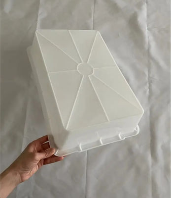Frigorífico Equipamento de mercearia Fornecer Caixa de plástico de qualidade alimentar clara pequena para cozinha