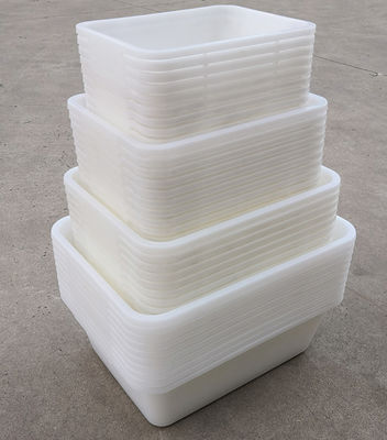 Cesto de plástico espessado Rectangular de armazenamento frio do supermercado