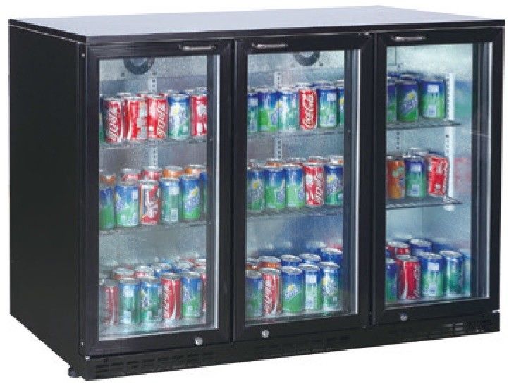 Barra de vidro da parte traseira de porta 3 sob o refrigerador contrário com a porta de balanço articulada