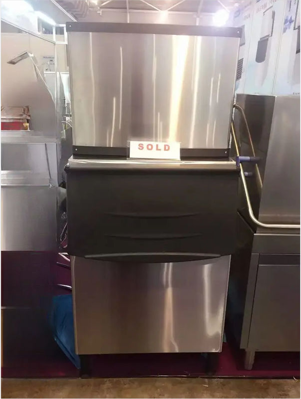 455kg CE semi Crystal Cube Ice Maker Commercial na loja do Sashimi do marisco do chá do leite da barra