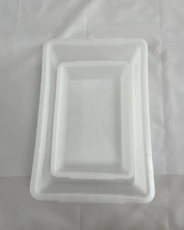 Caixa de armazenamento de brinquedos retangular de plástico para jardim de infância Cesto de supermercado Cesto de triagem de frutas secas