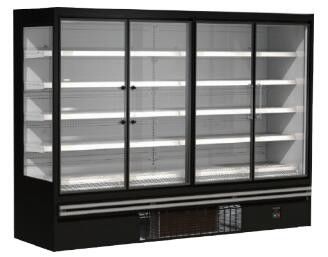 Obstrua dentro portas de vidro eretas do refrigerador 2/3/4 da porta para a loja R290 do supermercado