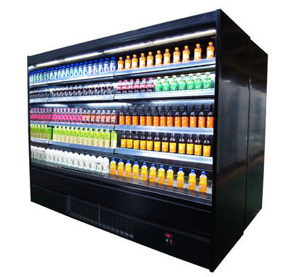 Supermercado aberto tomado partido dobro 608L 912L 1200L da vitrina do refrigerador aberto da exposição