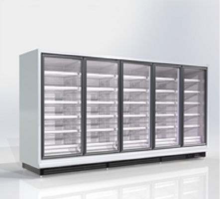 Tipo 220V remoto de vidro comercial ereto refrigerar de ar do congelador da porta R290