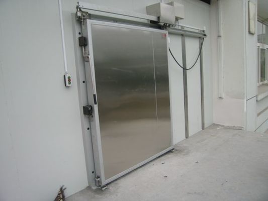 A porta deslizante elétrica manual articulou a caminhada da porta na caminhada refrigerando comercial da baixa temperatura do congelador no refrigerador